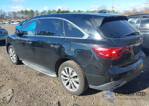2014 Acura Mdx Technology Package from USA, damaged, VIN 5FRYD4H48EB027153